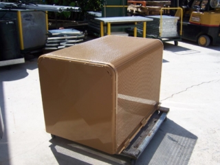 Sheet Metal and Perforated Metal powder coated pump cover in Palm Beach